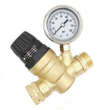3/4In Water Pressure Regulator with Pressure Gauge For Camper Garden Hose Traile V1189-LWWAL-20260327-04009