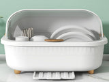 Dish Drying Box Multifunctional Space Saving Dish Drainer with Lid Cover for Kitchen Accessories V1294-YM0706-3118230174012