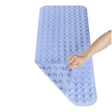 1 Piece Textured Non-Slip Bath Mat with Suction Cups, Bathroom Safety Mat for Bathtubs and Showers, V1189-LC-RY-00626