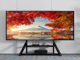 Reinforced Metal 40-100" Tv Floor Stand 2 Tier Shelf Tv Mount Adjustable Height V767-U-Z1188-V1