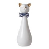 Handcrafted Cat Statue Ceramic Ashes Urn for Cats - Beloved Pet Cremation Urn, Funeral V1107-135-49479-YEL