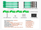 Wheel Chock Tie-Down Kit, Chock-Style Trailer Tie Down Strap, Car Tie Down Kit with Buckle, Break V952-CLJGTJ2LDXKKJLXJW001V0