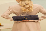 Retro Woven Baguette Handbag for Women Suede Texture PU Leather Shoulder Crossbody Bag Elegant V888-ELOSUNG41395
