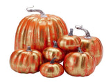 7pcs Simulated Pumpkin Glossy Paint Lightweight Creative Reusable Foam Pumpkin for Decoration Prop V1294-YM0901-3115240060516