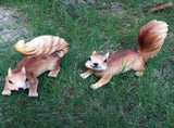 Resin Animal Squirrels Model Cute Squirrel Hanging Statues for Garden Outdoor Decoration V1294-YM0901-3111240165911