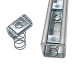 (100) Strut Channel Nuts, 3/8-16 Spring Channel Nuts with Zinc Electroplate Finish, Long Spring Nuts V1258-DP02-F-285