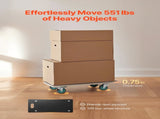 Furniture Dolly, 551 lbs Load Capacity, Furniture Moving Dollies with 4 TPR Silent Wheels, Rectangle V952-JJBYTCPBJHB236VS4V0