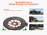 Wheel Chock Tie-Down Kit, Chock-Style Trailer Tie Down Strap, Car Tie Down Kit with Buckle, Break V952-CLJGTJ2LDXKKJLXJW001V0