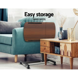 Artiss Laptop Desk Table Fan Cooling Walnut 60CM LA-DESK-LEO-L1-WA