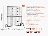 2 Packs Grid Wall Panels, 898 x 1798 mm Wire Grid Panels Display Rack, Movable Art Display Shelf V952-LSWGQ7080INCADLXP001V0