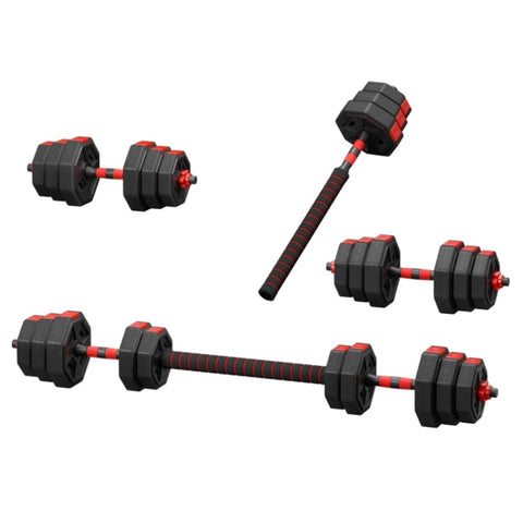 Everfit 20kg Adjustable Dumbbell Barbell Set Weight Plates Home Workout FIT-K-DBS-20KG