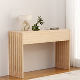 Artiss Console Table Hallway Fluted 120CM Pine FUR-U-CST-04-WD