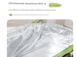 27L Foldable Insulated Picnic Basket Cooler Bag with Aluminum Handles, Green Striped Thermal Hamper V1188-MS-617-064