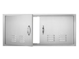 BBQ Access Door, 914x534 mm Double Outdoor Kitchen Door, Stainless Steel Flush Mount Door, Wall V952-SMMBSCJMYS36I3IIAV0