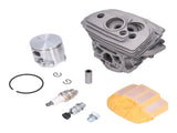 46mm Cylinder Piston Assembly Air Filter Cover Relief Valve Set Fit for Husqvarna 555 560 562 XP V1294-YM0523-3111210414911