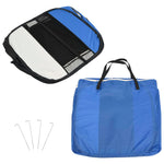 Foldable Dog Playpen With Carrying Bag Blue 145x145x61 Cm 43_171016