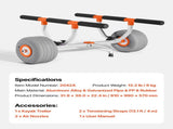 Kayak Cart, 158.8 kg Load Capacity, Kayak Trolley with 30.5 cm Inflatable PU Tires & 2 Straps, V952-SPSPHTTC13INFQKUY001V0