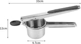 Stainless Steel Potato Press Potato Squeezer Potato Masher Includes 3 Different Texture Discs V1188-MS101-01999-1
