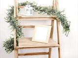Artificial Eucalyptus Garland, Green, 8 Pack, Faux Hanging Plants, 6 Feet Each V1369-AZ3-W-11734