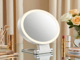 Dual-Sided LED Makeup Mirror with 1X & 30X Magnification, 3 Color Temperature Lights, Touch V1107-CS-ZDSMHZJ