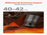 3/4 in Drive Impact Socket Set, 21 Pieces SAE 3/4 in to 2 in, 6 Point Cr-V Alloy Steel for Auto V952-CJ1CRV2134SAERCDUV0