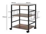 Levede Record Player Stand with Storage Vinyl Record Holder with Display Area EA0296-BR-AU