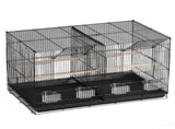 Bird Cage, 18 in, Small Parakeet Cage Divider, Sturdy Metal Bird Flight Cage, Travel Birdcage V952-ZMSMNNL31191DY8JTV0