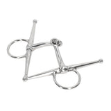 Full Cheek Horse Snaffle Bit Stainless Steel Ring Farm Jointed Bit for 125mm Horse Mouth V1294-YM0717-3111220222911