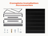 Fixed Metal Awning 2032 910 mm, Window Awning Door Canopy, Stable Triangle Steel Frame Exterior V952-JSGDSZYP80IN4NSY3V0
