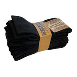 Black Bamboo Socks 10 Pairs for Women Men, Soft Breathable 80% Bamboo 15% Polyester 5% Lycra, V1189-LC-DG-00122