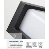 LED 8" Outdoor Wall Light, Front Door House Sconce Waterproof 18W Exterior Patio Lighting V1192-AZ-W-3659