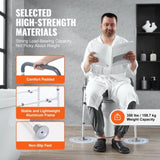 Raised Toilet Seat, 7-Position Height Adjustment 655-805 Mm, 158.7 kg Weight Capacity, with Comfort V952-SJLDSJGMTZDLV1SLQV0