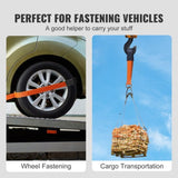 Ratchet Tie Down Straps Kit, 5.08" x 304.8" Tire Straps, 2500kgs Working Load, 11023 LBS Breaking V952-CLJGTJC42X1208QGAV0