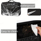 **Large Waterproof Makeup Organizer Adjustable Dividers, Detachable Brush Holder, Multi-Compartment V1106-HZSNB001
