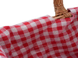 Wicker Picnic Basket Detachable Lining Vintage Spacious Capacity Hand Woven Basket for Camping V1294-YM0901-3111250051011
