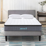 Queen Euro Top Pocket Spring Mattress Motion Isolation Comfort with CertiPUR-US Certified Foam V63-930291