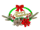 Christmas Wreath Lightation Artificial Red Berry Pine Needle LED Lighted Christmas Wreath V1294-YM0901-3119240059611