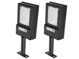 2Pcs 117LED Solar Light 50W Highlight Induction Street Lamp for Garden Courtyard White Light V1294-YM0901-3119210039811