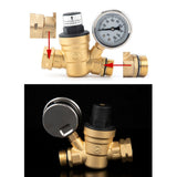 Water Pressure Regulator Valve Lead-Free Brass Adjustable Water Pressure Regulator Reducer with V1294-YM0901-H41700