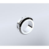 100cm Frameless Diamond Shower Screen Chrome F-Brackets with Durable Brass Hinges V63-932281