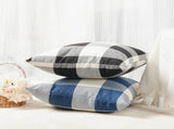 Rustic Buffalo Plaid Pillows with Inserts Set of 2, Retro Cotton Linen Decorative Throw Pillows for V1258-DP02-C-3197