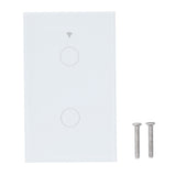 For Zigbee Tuya Remote Light Switch Voice Control 2Gang US Wall Touch Switch AC 100240V V1294-YM0901-3113210138711