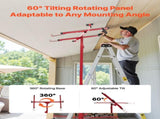3353mm Drywall Lift, Heavy-Duty 68 kg Sheetrock Hoist with Adjustable Telescoping Arm, Lockable V952-SPSJJHS95FT18ZSYP001V0