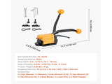 Banding Strapping Kit, Heavy Duty A3 Steel Banding Sealer Tool with Adjustable Width, Manual Metal V952-GDSDKZGJ1JTBB8XI3001V0