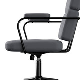 LEVEDE Ergonomic Office Chair Computer PU Grey OF1047-GY