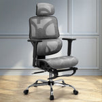 Artiss Ergonomic Office Chair Footrest Grey OCHAIR-H-FZ28-GY