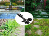 Weed Puller with Wheels, Manual Standing Weed Remover Tool with Curved Hook for Garden, Lawn and V1237-ZY-924-325
