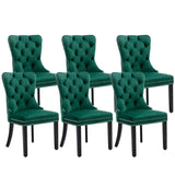 6x Velvet Dining Chairs- Green V226-SW1901GN-3