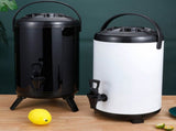 Insulated Hot and Cold Beverage Dispenser Bucket Stainless Steel Beverage Dispenser with Spigot for V1294-YM0716-3118220143111