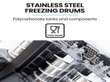 POLYCOOL 9L Triple Tank Slushie Machine, Independent Digital Control Slushy Maker V219-FDSSLSPYD9LA